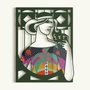 Wallity Mystic Grace - APT819 56 Escultura de Pared de Metal Plata